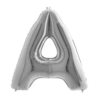 Fóliové písmeno A strieborné 102 cm