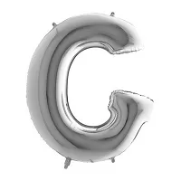 Fóliové písmeno G strieborné 102 cm