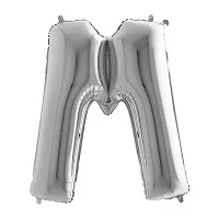 Fóliové písmeno M strieborné 102 cm