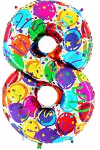 Fóliová číslica - balóniková 8 102cm