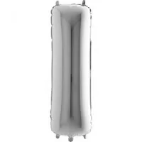 Fóliové písmeno I strieborné 102 cm