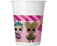 Tégliky plastové LOL surprise 8ks