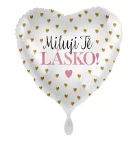 Fóliový balónik Srdce Milujem Ťa Lásko! 43 cm