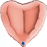 Fóliový balónik Srdce rosegold 46cm
