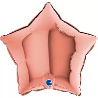 Fóliový balónik Hviezda rosegold 46cm