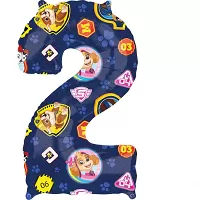 Fóliová číslica 2 Tlapková Patrola 66cm