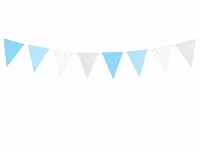 Vlajočková girlanda modrá 1.3m