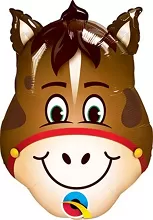 Fóliový balónik MINI Koník Hlava 35cm