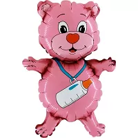 Fóliový balónik MINI Medvieďa Ružové 35cm