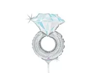 Fóliový balónik MINI Svadobný prsteň 35cm