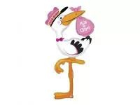 Fóliový balónik Špeciálna zásielka - dievčatko 152cm