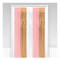 Party záves rose gold - pruhy 90 x 250 cm