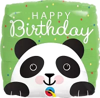 Fóliový balónik štvorec - Panda 46cm