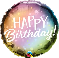 Fóliový balónik Kruh - Metalické Ombre HB 45cm