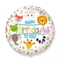 Fóliový balónik Kruh - Zvieratá HB 46cm
