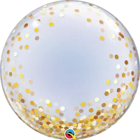 Bublina DECO - Konfety zlaté 61cm