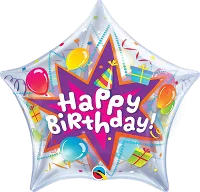 Bublina hviezda - Párty narodeniny 56cm