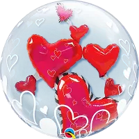 Dvojbublina - Srdiečka 61cm