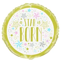 Fóliový balónik Kruh - Twinkle hviezda 45cm