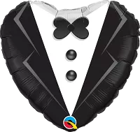 Fóliový balónik Srdce - Svadobný oblek 45cm