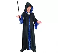 Elegantný kostým čarodejníka s kapucňou