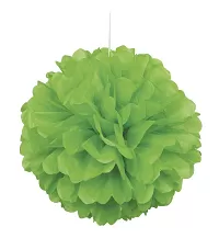 Dekoračný závesný pom pom zelený, 40cm