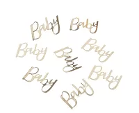 Konfety nápis ,,Baby" zlatý 14g
