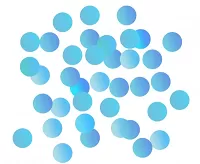 Konfety papierové "kolieska" 1.5 cm modrá 18g