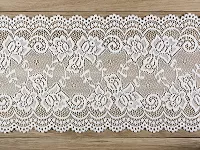 Dekoratívna čipka 0.15x9m belavá I