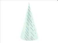 Čiapočky sv.modré "zlaté prúžky" 6ks