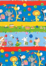 Baliaci papier zvieratá s darčekmi 2 x 0,70 m