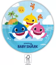 EKO papierové taniere - Baby Shark 23cm/8ks