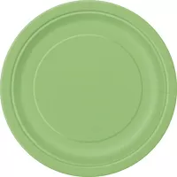 EKO Tanieriky papierové - limetkovo zelené 23cm 8ks