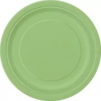 EKO Tanieriky papierové - limetkovo zelené 18cm 8ks