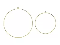 Dekoratívne obruče na zavesenie 2ks