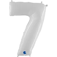 Fóliová číslica biela lesklá 7 - 102 cm