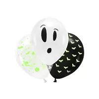 Latexové žiariace balóniky - Halloween BOO mix 3 ks