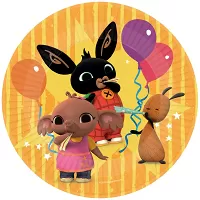 EKO Papierové taniere kralíček Bing - žlté 23 cm