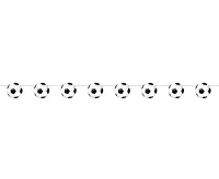 Girlanda futbalové lopty - 200 cm