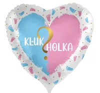 Foliový balonek Kluk nebo holka CZ - 43cm