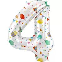 Fóliová číslica - Party Joy 4 - 86 cm