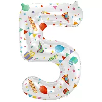 Fóliová číslica - Party Joy 5 - 86 cm