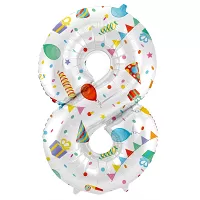 Fóliová číslica - Party Joy 8 - 86 cm