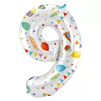 Fóliová číslica - Party Joy 9 - 86 cm