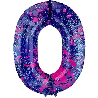 Fóliová číslica - Paint Splash 0 - 86 cm