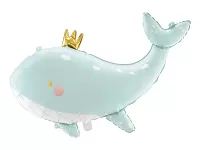 Fóliový balónik - Veľryba - modrá 93 cm