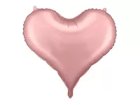 Fóliový balónik srdca svetlo ružové 75 x 64,5 cm