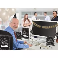 Dekoračná sada Happy Birthday Luxus Gold - 28 ks