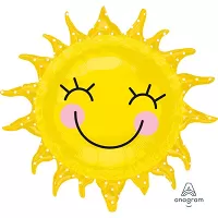 Fóliový balónik slniečko - 74 x 71 cm
