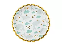 Papierové taniere s veľrybami 18 cm - 6 ks